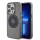 iPhone 16 Pro (6.3") hátlap tok, PC/TPU, magsafe, áttetsző-fekete, Mercedes PC/TPU Star Pattern MagSafe