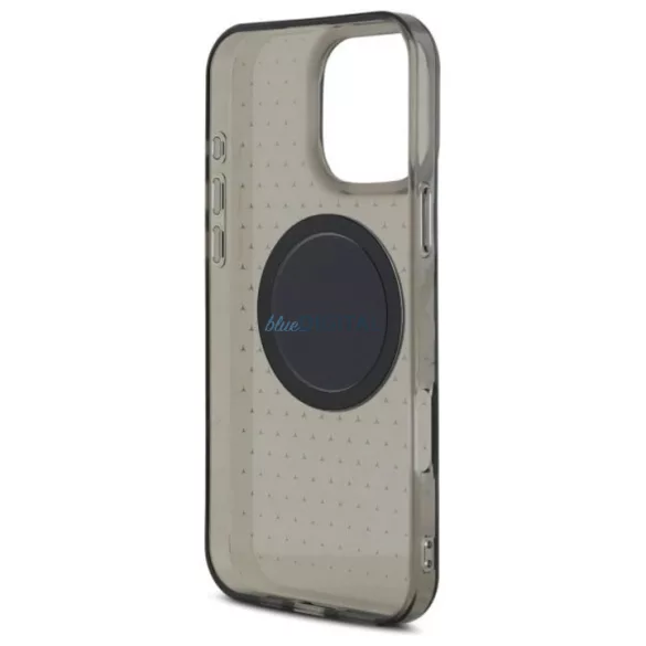 iPhone 16 Pro (6.3") hátlap tok, PC/TPU, magsafe, áttetsző-fekete, Mercedes PC/TPU Star Pattern MagSafe