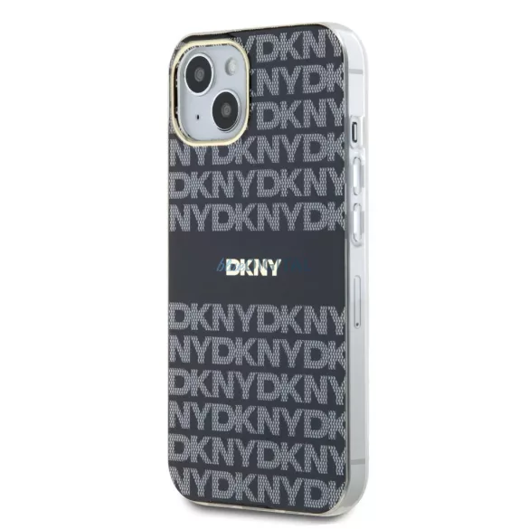 iPhone 16 Pro Max (6.9") hátlap tok, PU, magsafe, mintás, DKNY Repeat Pattern Tonal Stripe Magsafe