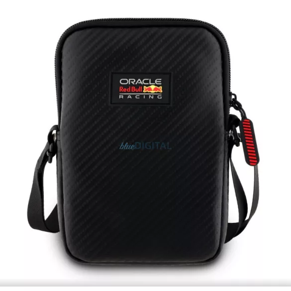 Red Bull PU Carbon telefontartó táska, M méret, fekete, RBPBNPAK
