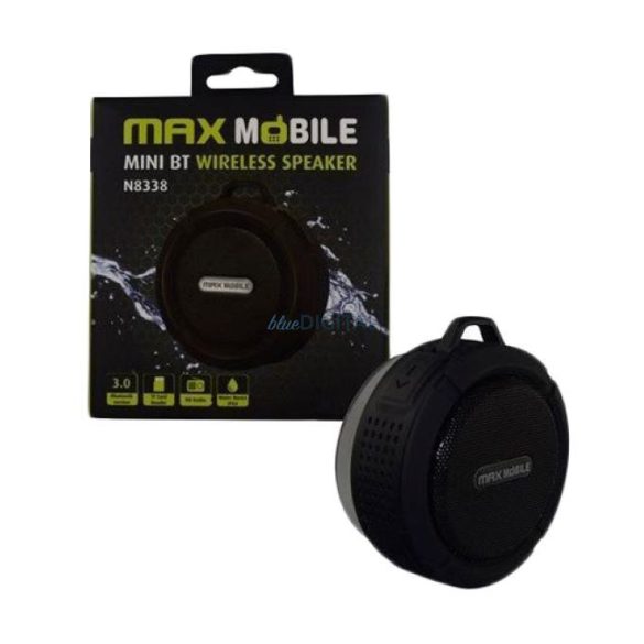 Max Mobile Mini bluetooth hangszóró, fekete, 3W, N8338