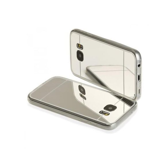Samsung G930 Galaxy S7 ezüst tükrös szilikon hátlap tok