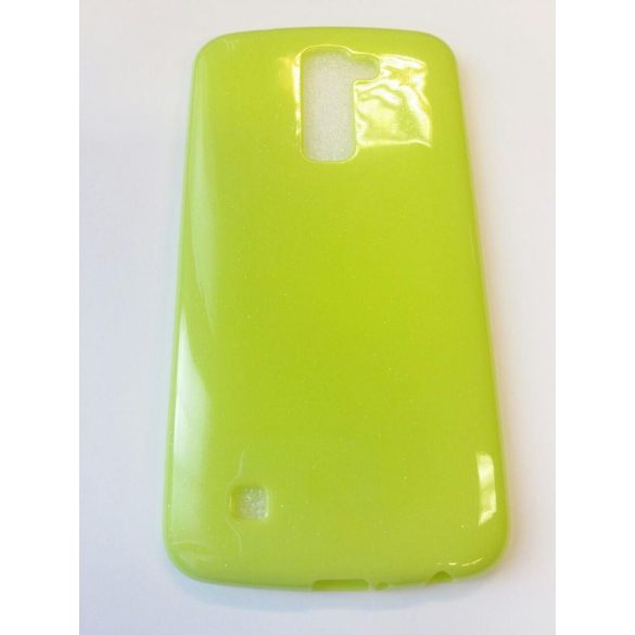 Candy LG K10 lime zöld 0,3mm szilikon tok