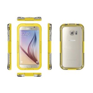 Samsung G928 Galaxy S6 Edge Plus sárga vízálló tok