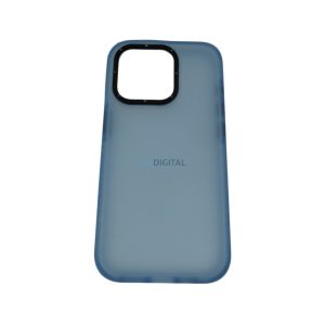 iPhone 14 Pro (6.1") hátlap tok, TPU / műanyag tok, világoskék/áttetsző