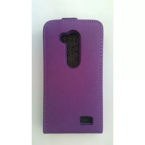 LG L Fino D290N lila szilikon keretes vékony flip tok
