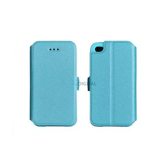 Huawei Y635 kék szilikon keretes könyvtok