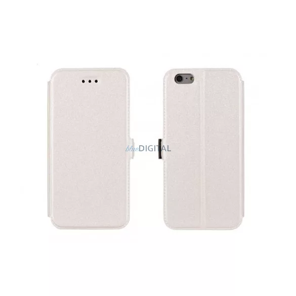 Huawei Y635 fehér szilikon keretes könyvtok