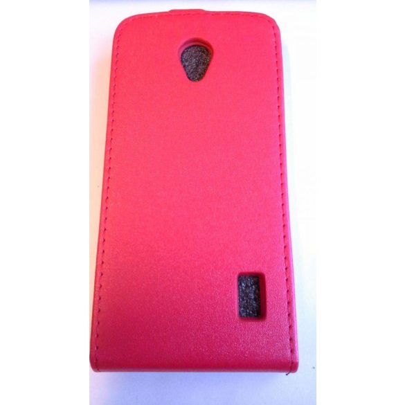 Huawei Y635 piros szilikon keretes vékony flip tok