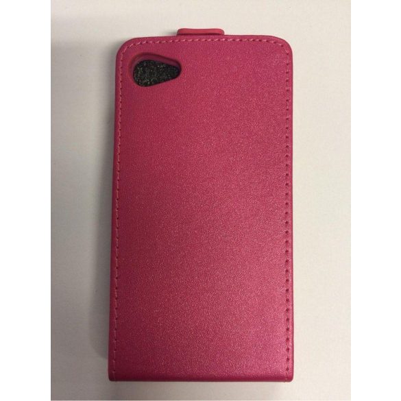 Sony Xperia Z5 Compact pink szilikon keretes vékony flip tok