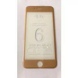   iPhone 6 6S (4,7") arany 3D-s (ívelt) előlapi üvegfólia