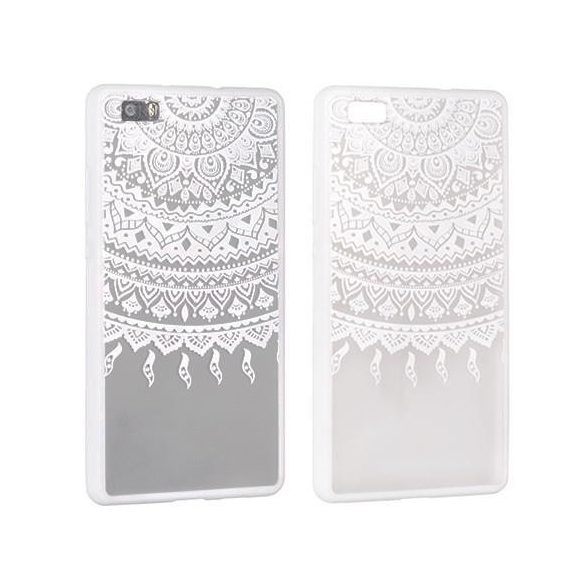 Lace Samsung G930 Galaxy S7 fehér mandala mintás hátlaptok