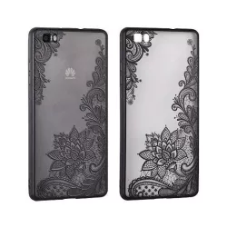   Lace Samsung J327 Galaxy J3 Prime 2017 USA fekete virág mintás hátlaptok