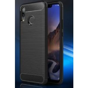 Huawei Nova 3 szilikon tok, fekete, Carbon fiber