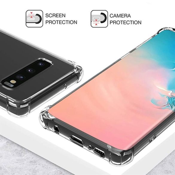 Samsung Galaxy S20 Ultra szilikon tok, átlátszó, 0,5mm, SM-G988, Anti Shock