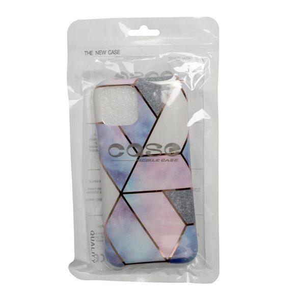 Samsung Galaxy A41 szilikon tok, hátlap tok, TPU tok, SM-A415, Cosmo Marble Design 3