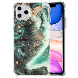   iPhone 12 Mini (5,4") szilikon tok, hátlap tok, TPU tok, márvány mintás, Marble Glitter Design 4
