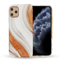   iPhone 12 Mini (5,4") szilikon tok, hátlap tok, TPU tok, márvány mintás, Marble Silicone Design 1