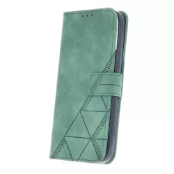   Samsung Galaxy M53 telefon tok, könyvtok, oldalra nyíló tok, zöld, SM-M536, Smart Trendy Porto