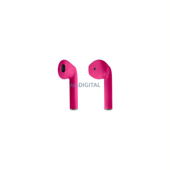 Stereo bluetooth headset vezeték nélküli töltőtokkal, TWS, rózsaszín, Setty STWS-16