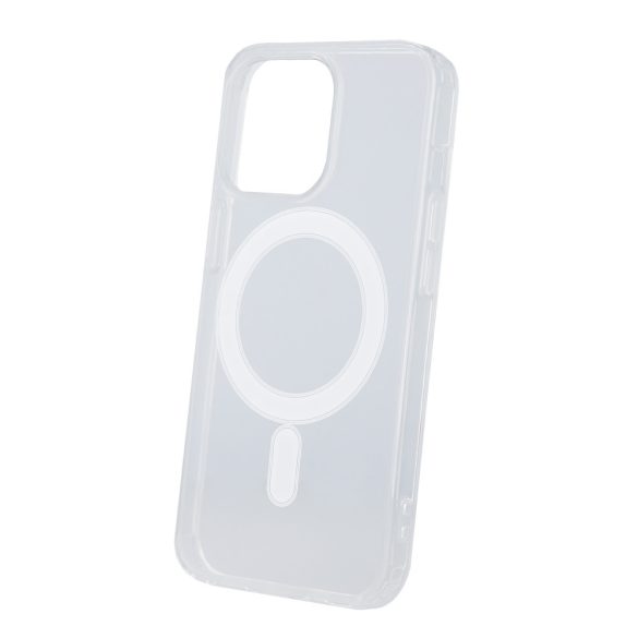 iPhone 13 (6.1") szilikon tok, átlátszó, 1,5mm, Anti Shock Magsafe