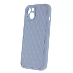   Samsung Galaxy A13 4G, hátlap tok, szilikon tok, mikroszálas belső, kék, SM-A135, 3D Cube Ice