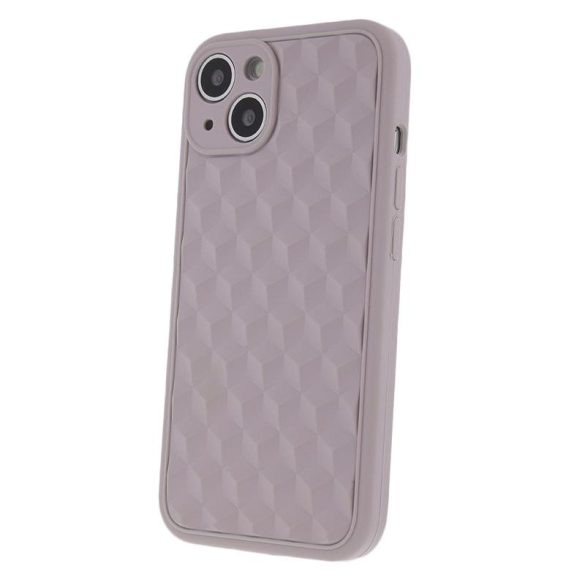 Samsung Galaxy A53 hátlap tok, szilikon tok, mikroszálas belső, SM-A536, 3D Cube Caffe Latte