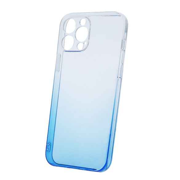 iPhone 12 (6,1") szilikon tok, hátlap tok, TPU tok, kék, színátmenetes, Gradient 2mm