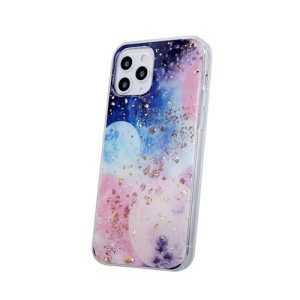 iPhone 14 (61") hátlap tok, TPU tok, Gold Glam Galactic