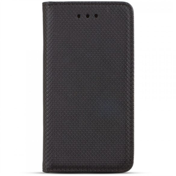 Motorola Moto E22 / E22i telefon tok, könyvtok, oldalra nyíló tok, mágnesesen záródó, fekete