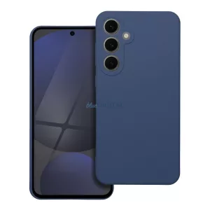 Samsung Galaxy S23 Plus szilikon tok, hátlap tok, velúr belső, kék, matt, SM-S916, Silicone Case