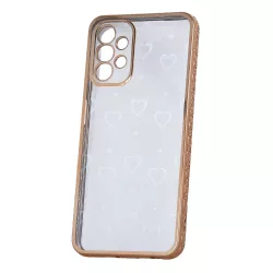   iPhone 12 (6.1") szilikon tok, hátlap tok, TPU / PC tok, arany, Blink 2in1