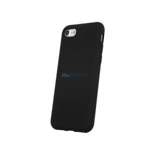 Samsung Galaxy A34 hátlap tok, szilikon, tok, velúr belső, fekete, matt, SM-A346, Silicone Case