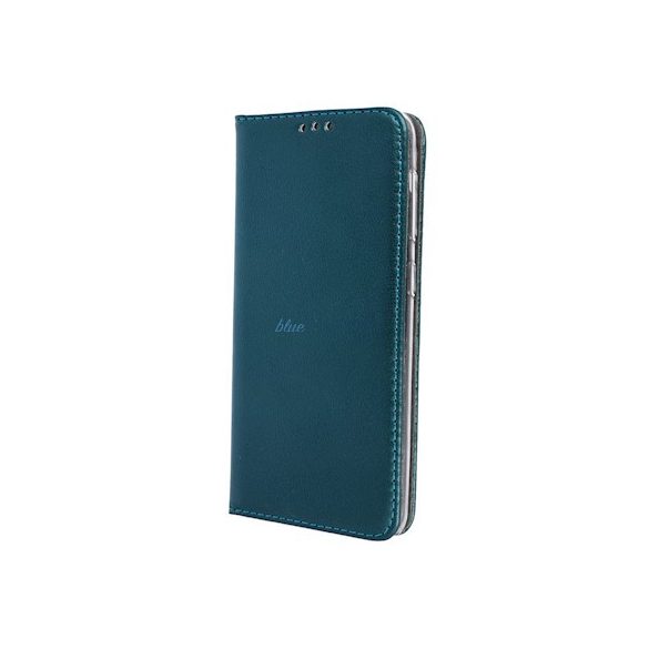 Samsung Galaxy S21 FE telefon tok, könyvtok, notesz tok, oldalra nyíló tok, mágnesesen záródó, SM-G990, zöld, Smart Magnetic
