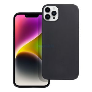 iPhone 15 Pro (6.1") szilikon tok, hátlap tok, fekete, matt