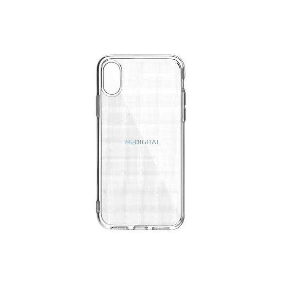 iPhone 15 (6.1") szilikon tok, átlátszó, 2mm, kamera védelemmel, Clear