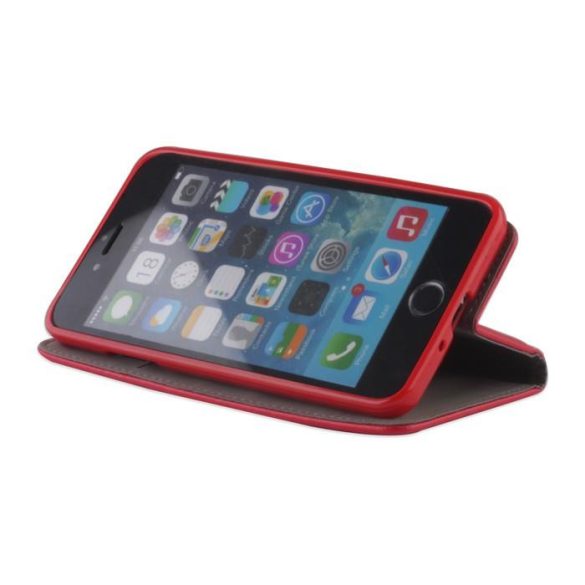 Sony Xperia Z5 Compact telefon tok, könyvtok, oldalra nyíló tok, mágnesesen záródó, D5803, piros