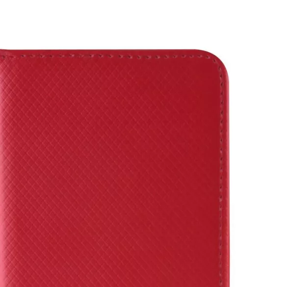 Sony Xperia Z5 Compact telefon tok, könyvtok, oldalra nyíló tok, mágnesesen záródó, D5803, piros, Smart Magnet