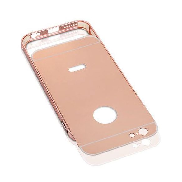 LG K10 K420 K430 rose gold alumínium bumper tükrös hátlaptok