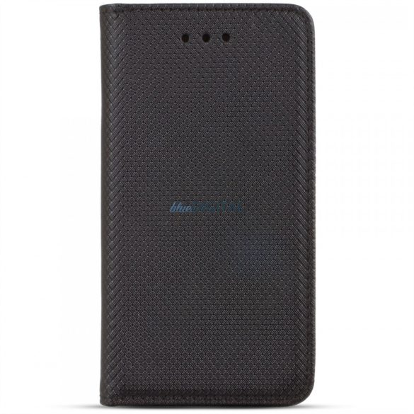 Samsung Galaxy A25 telefon tok, könyvtok, oldalra nyíló tok, mágnesesen záródó, SM-A256, fekete