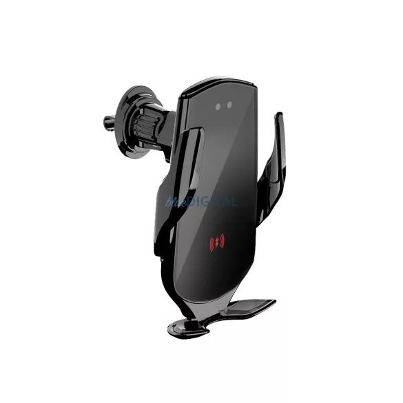 Univerzális autós tartó wireless töltővel, szellőzőnyílásra helyezhető, automata, 15W, fekete, Maxlife MXCH-08