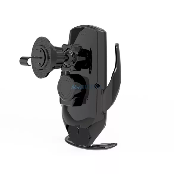 Univerzális autós tartó wireless töltővel, szellőzőnyílásra helyezhető, automata, 15W, fekete, Maxlife MXCH-08