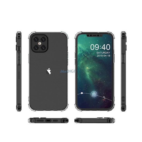 Honor 90 Lite szilikon tok, átlátszó, 1,5mm, Anti Shock