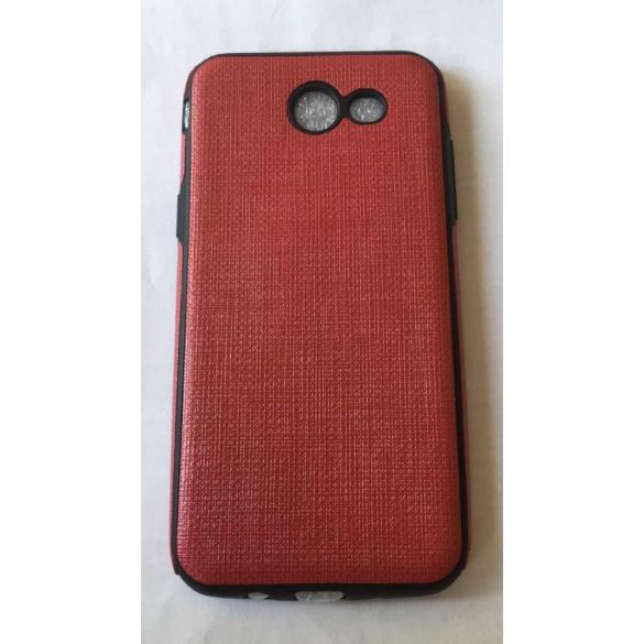 Cloth Samsung J327F Galaxy J3 Prime 2017 USA piros TPU szilikon tok