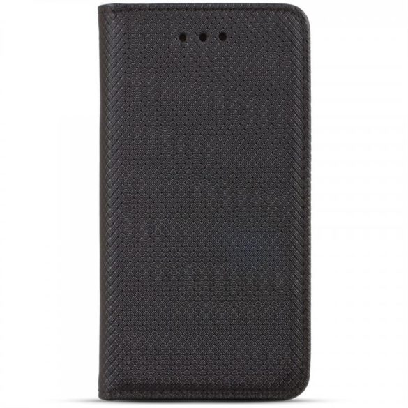 Samsung Galaxy Xcover 4 4S telefon tok, könyvtok, oldalra nyíló tok, mágnesesen záródó, SM-G390, SM-G398, fekete