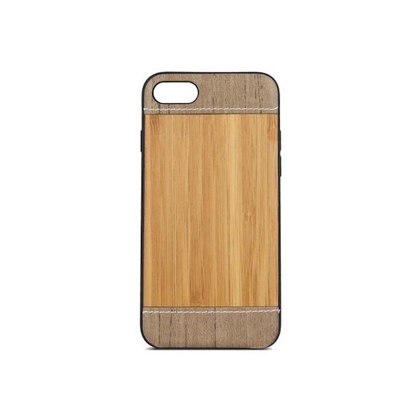 Beeyo Wooden Samsung J330 Galaxy J3 2017 EU fa & bőr hátlap tok