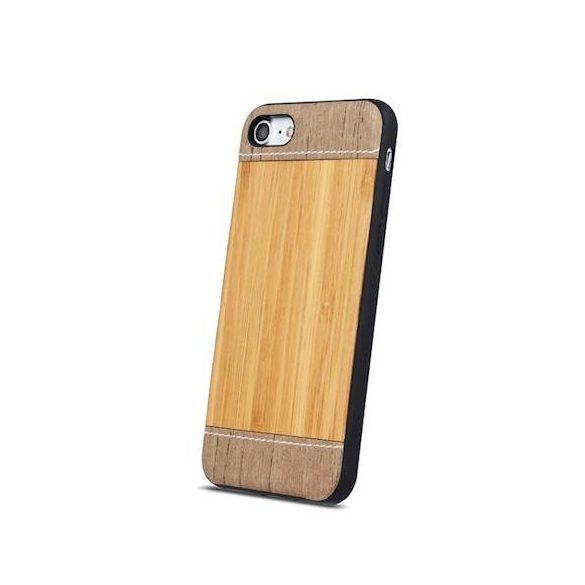 Beeyo Wooden Samsung J330 Galaxy J3 2017 EU fa & bőr hátlap tok