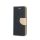 Huawei Y3 2017 telefon tok, könyvtok, oldalra nyíló tok, mágnesesen záródó, fekete-arany, Fancy