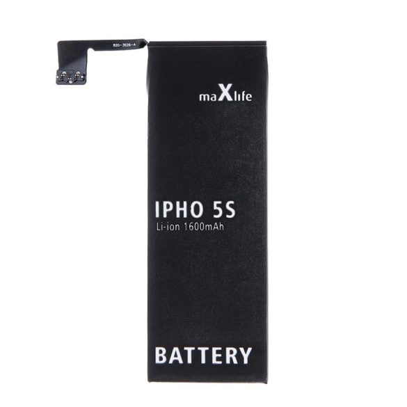 iPhone 5S (4.0") akkumulátor, utángyártott, 1600mAh, MaxLife