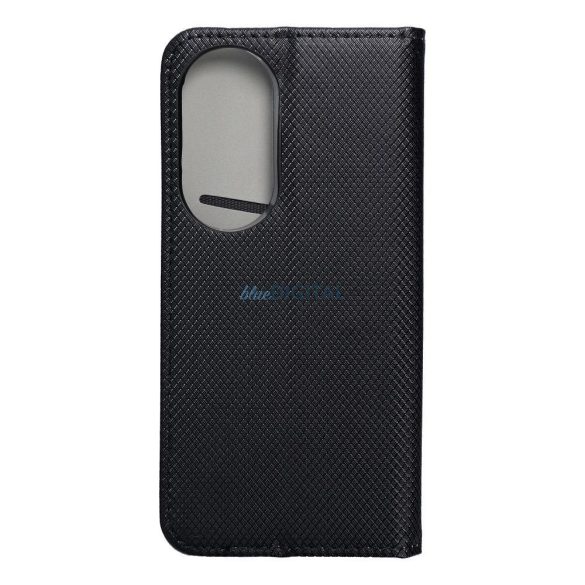Samsung Galaxy A05 telefon tok, könyvtok, oldalra nyíló tok, mágnesesen záródó, SM-A055, fekete